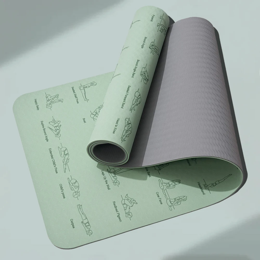 Pilates Yoga Movement - 6mm Dikke Yoga Kaymaz Mat Pilates