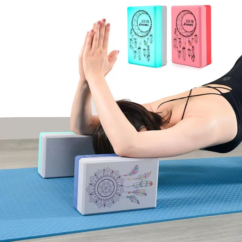 Iki renk EVA Yoga blokları spo - Pilates Yoga Block incelemesi ve fiyatı