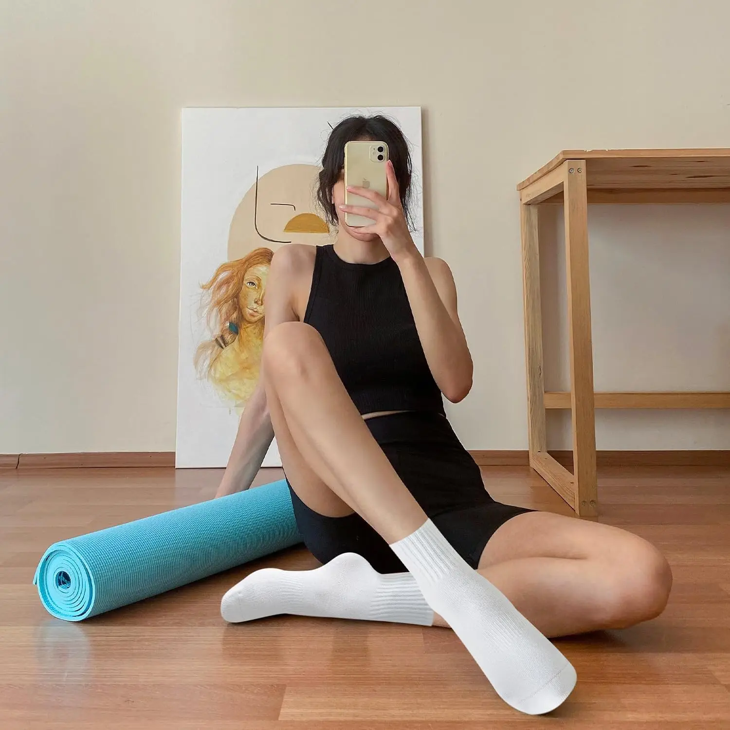 4 çift kadın yoga çorabı, düz  - Pilates & Yoga En Talavera Raquel Díaz incelemesi ve fiyatı